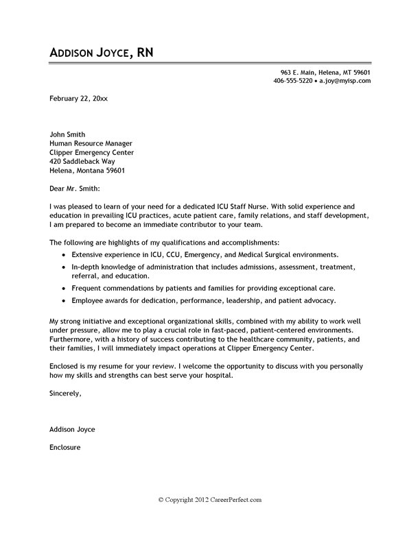 Intern cover letter examples